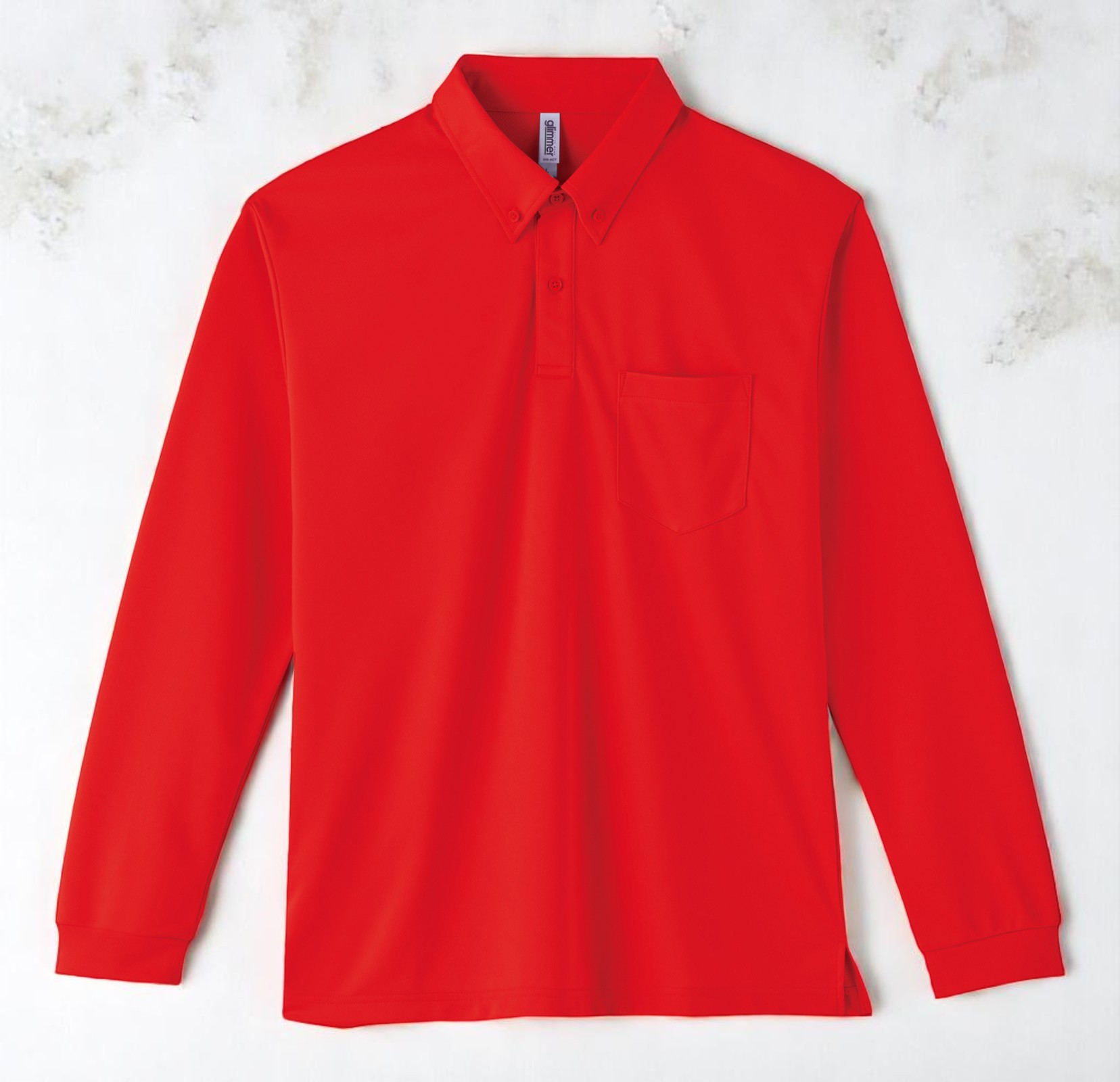 4.4オンスドライボタンダウンポロシャツ（ポケット付）