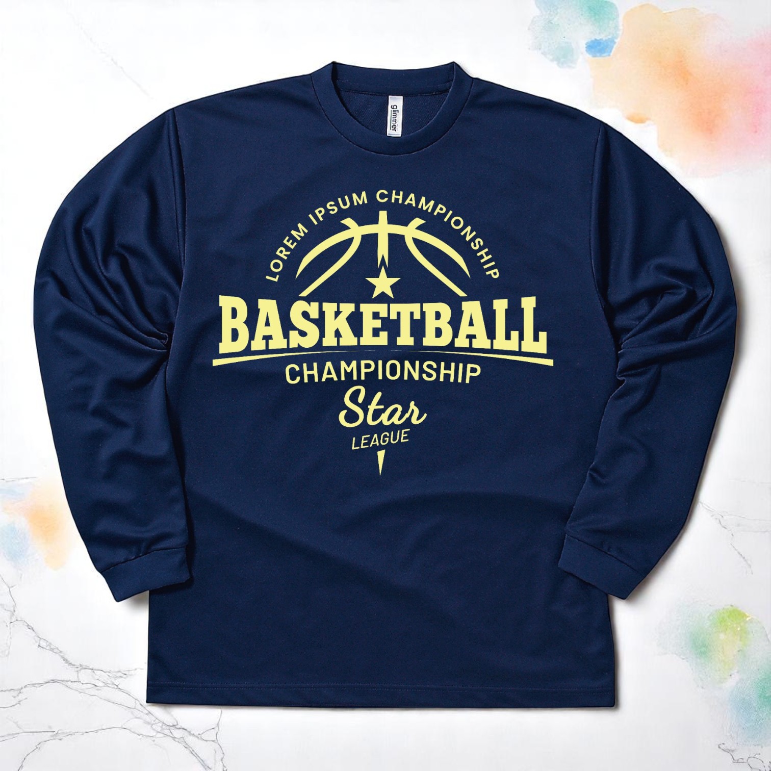 4.4オンスドライロングスリーブTシャツ