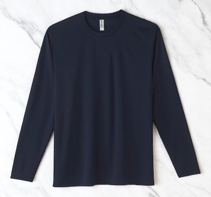 3.5オンスインターロックドライ長袖Tシャツ