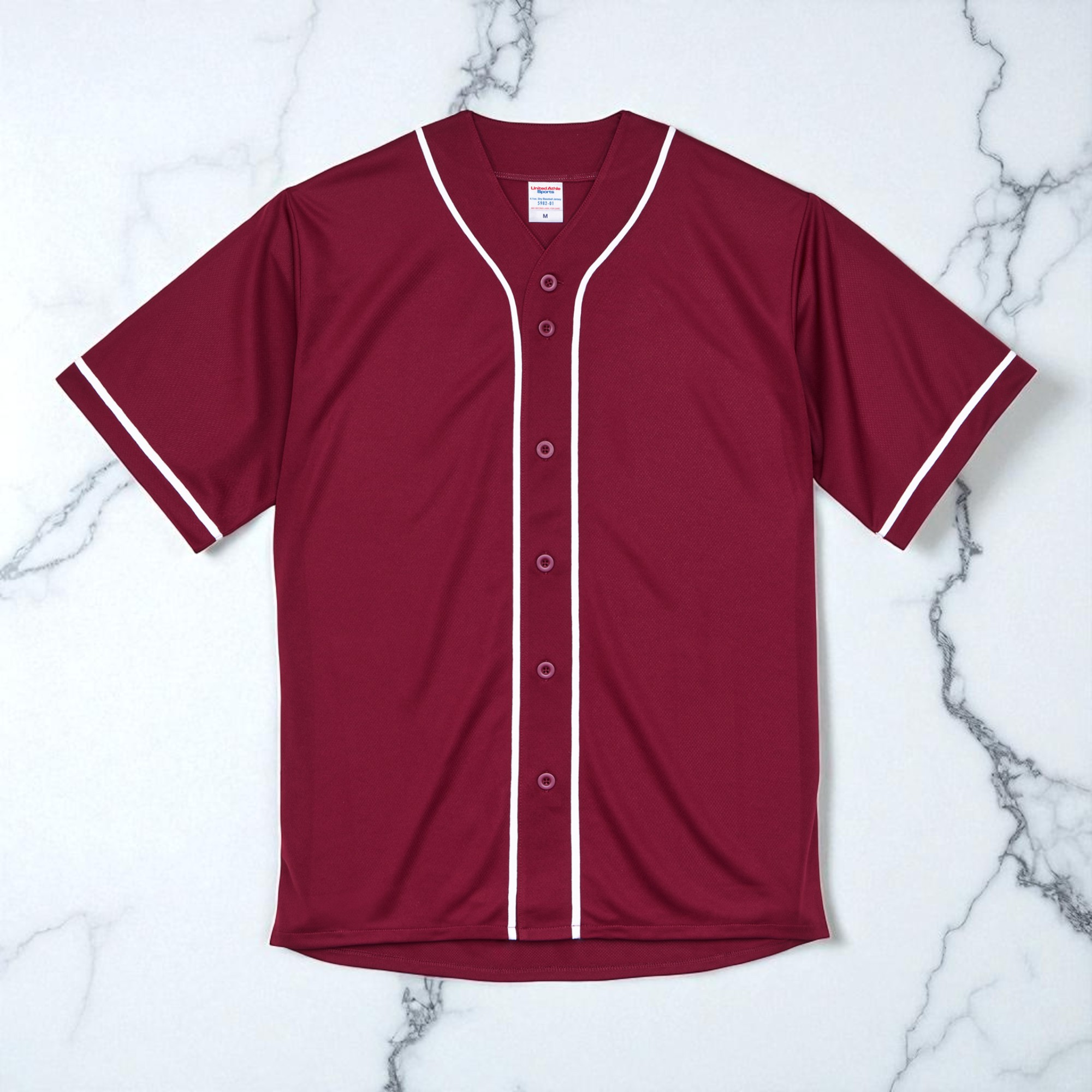 バーガンディ/ホワイト