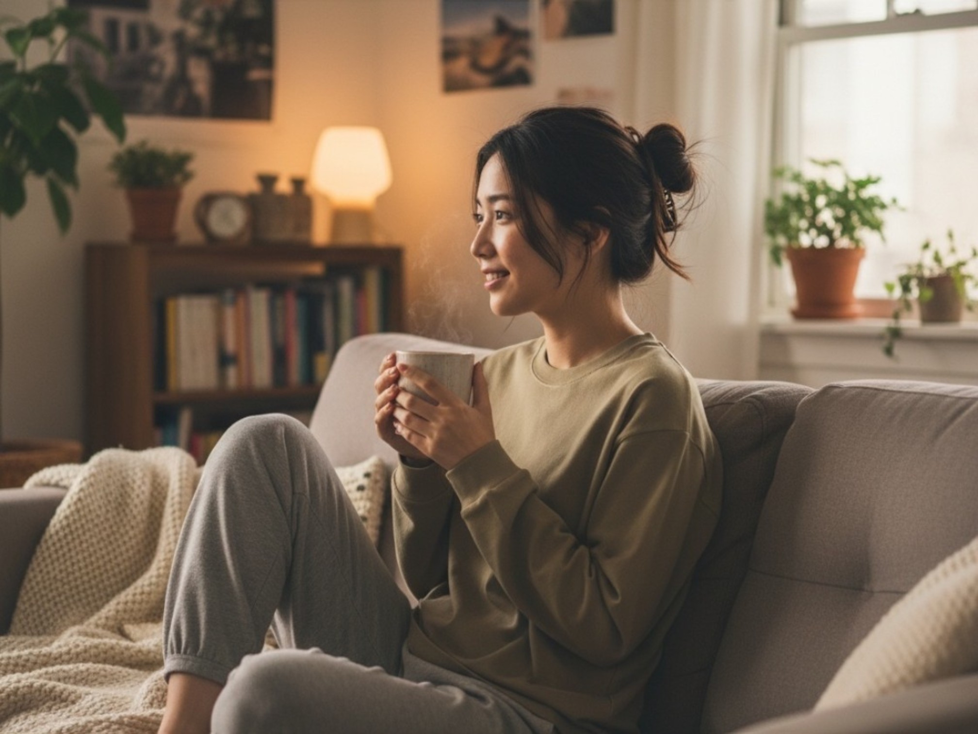 9.1オンス マグナムウェイト ビッグシルエット ロングスリーブTシャツ（2.1インチリブ）（着用例）