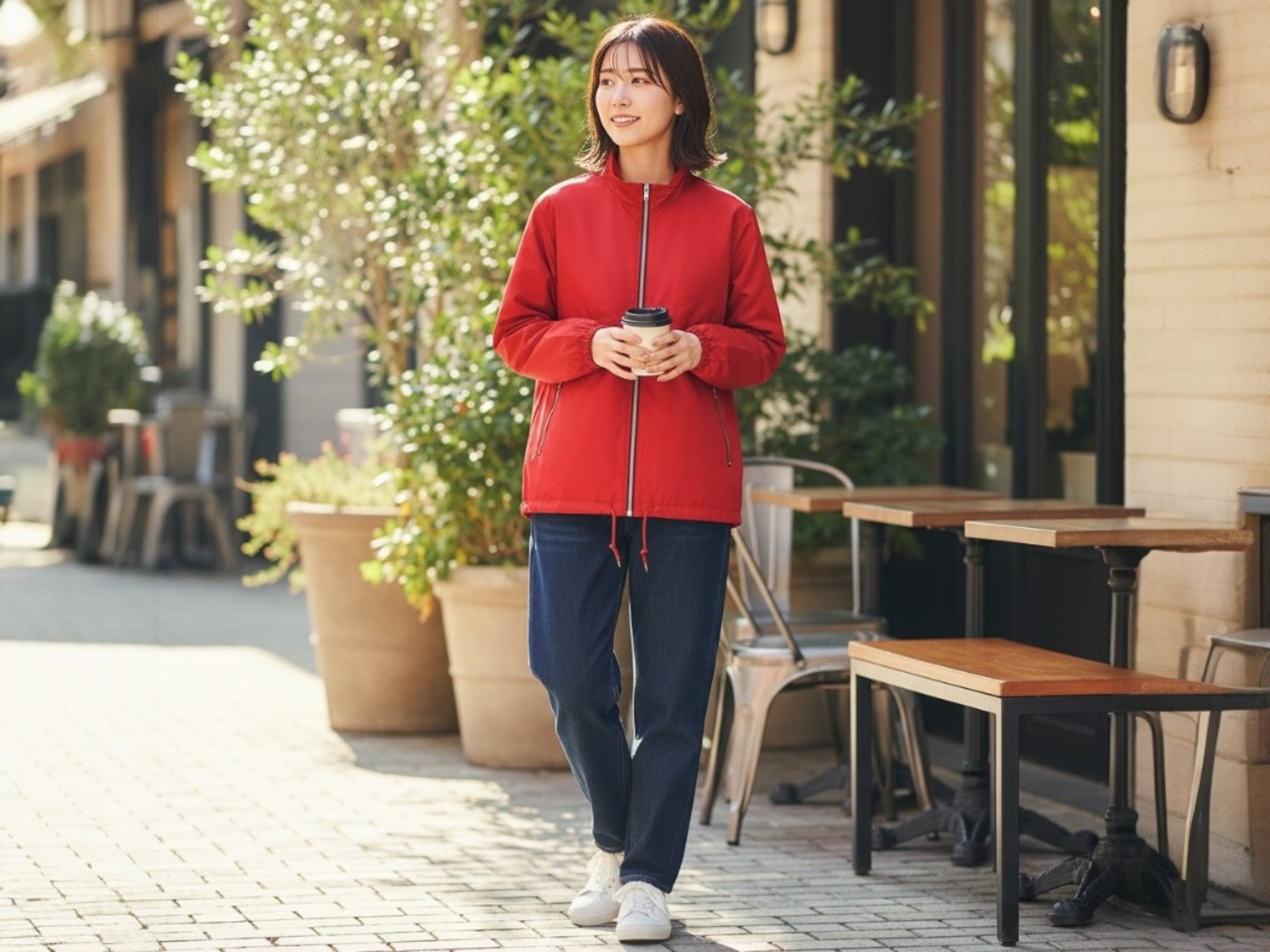 ドライストレッチフーディ（着用例）