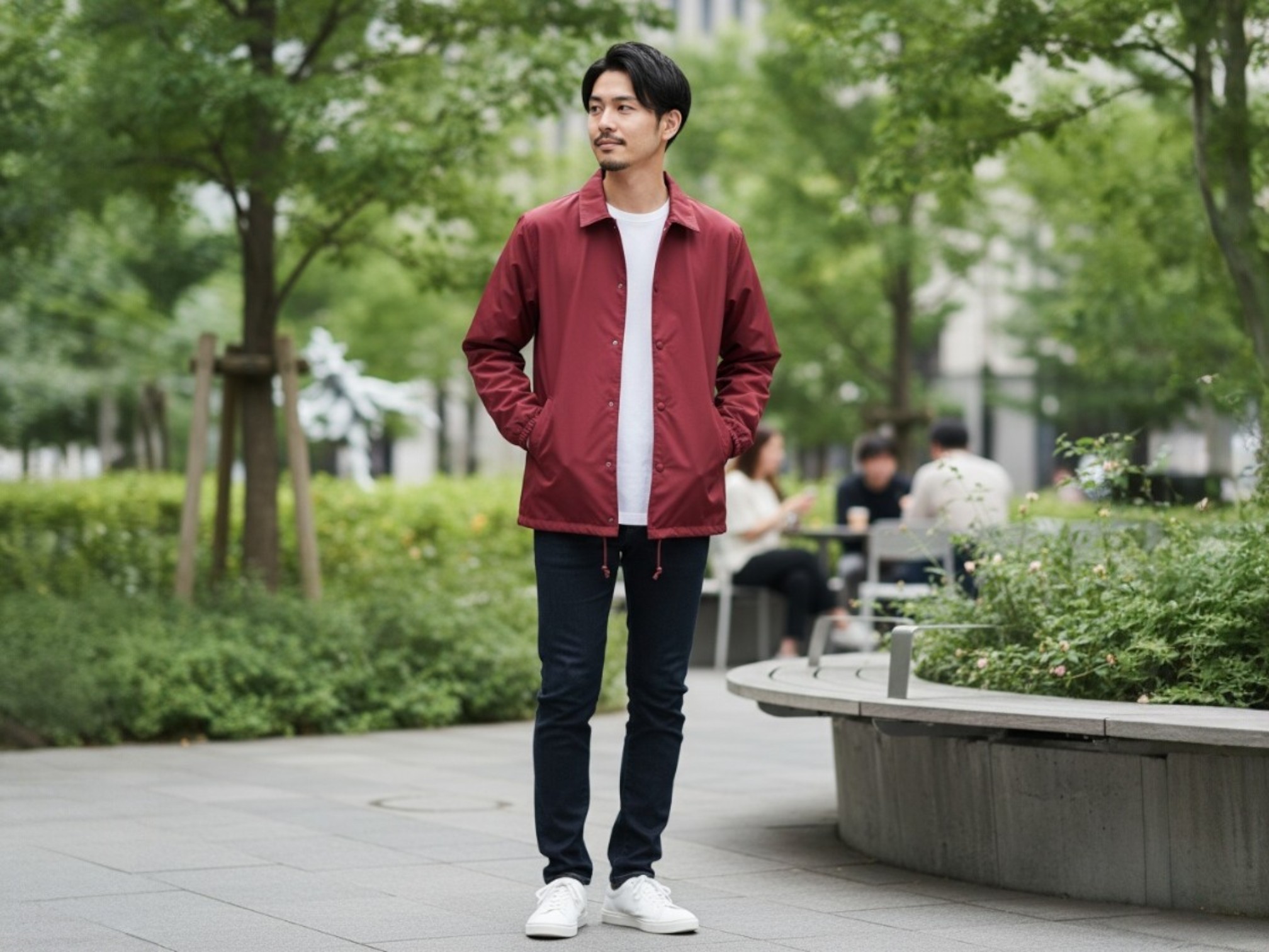 ドライストレッチフーディ（着用例）