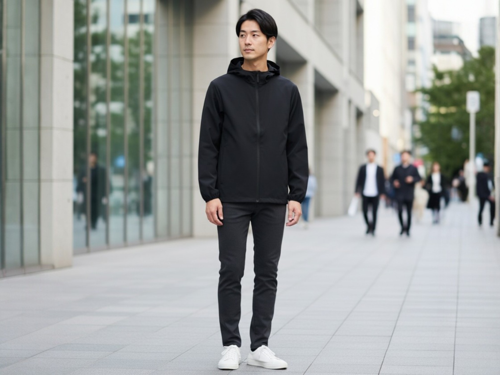 ドライストレッチフーディ（着用例）