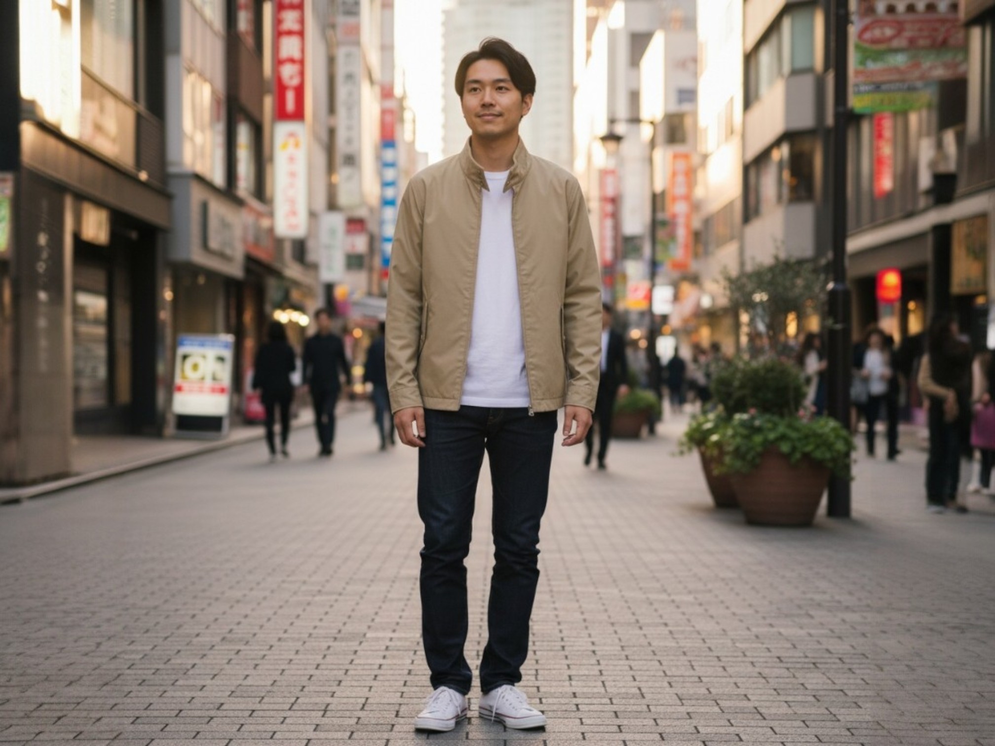 T/C スウィングトップ（裏地付）（着用例）