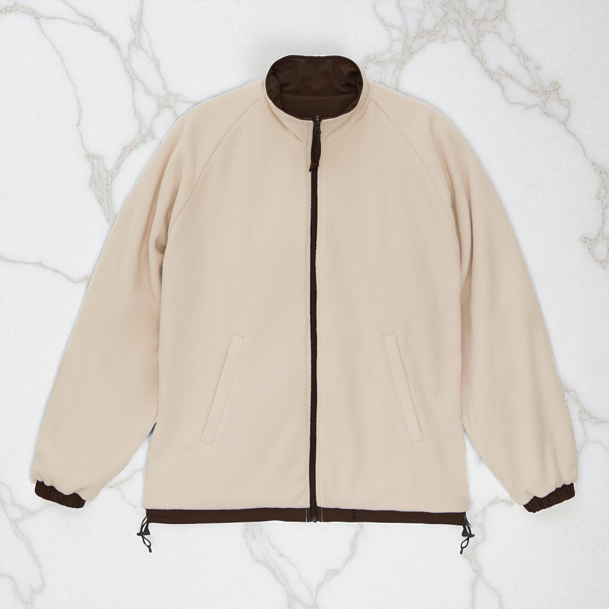 シェル フリース リバーシブル スタンドジャケット