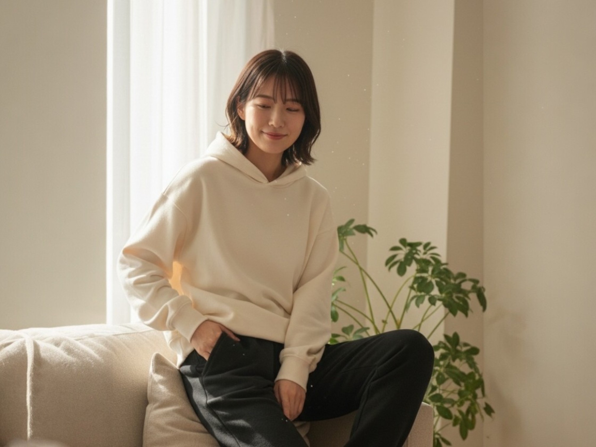 8.4オンスライトスウェットパンツ（着用例）