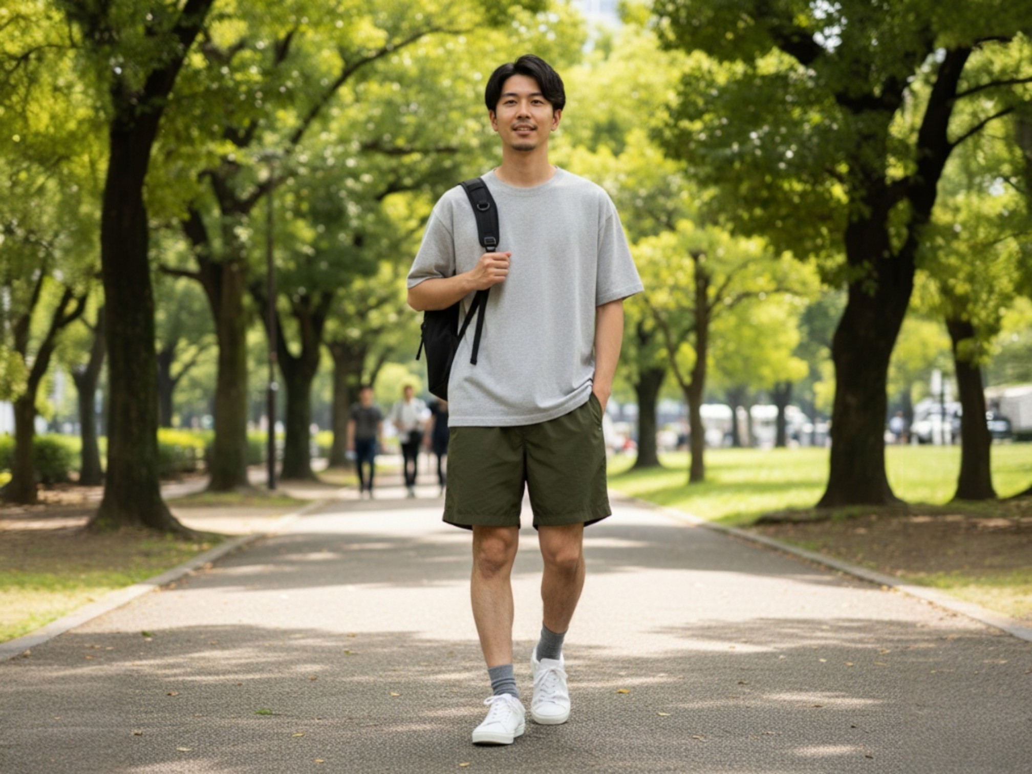 ナイロンイージーショーツ（着用例）