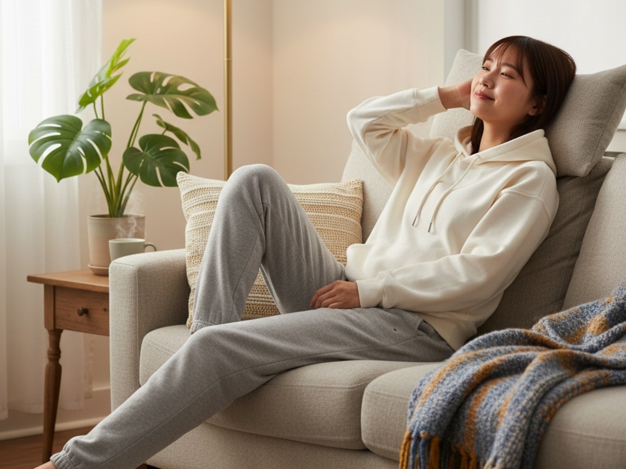 12.0オンス ヘヴィーウェイト スウェットパンツ（裏起毛）（着用例）