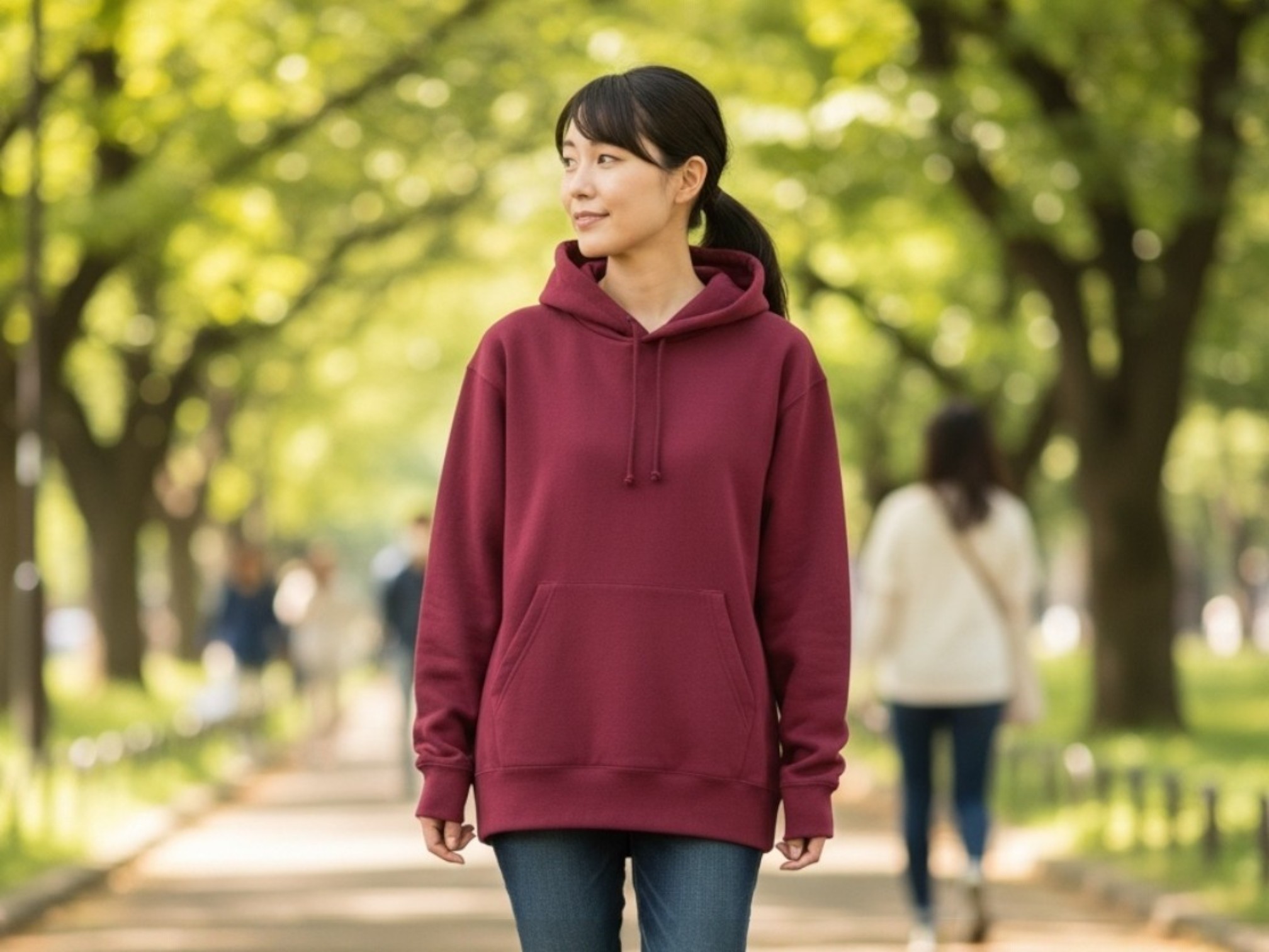 9.7オンススタンダードトレーナー（着用例）