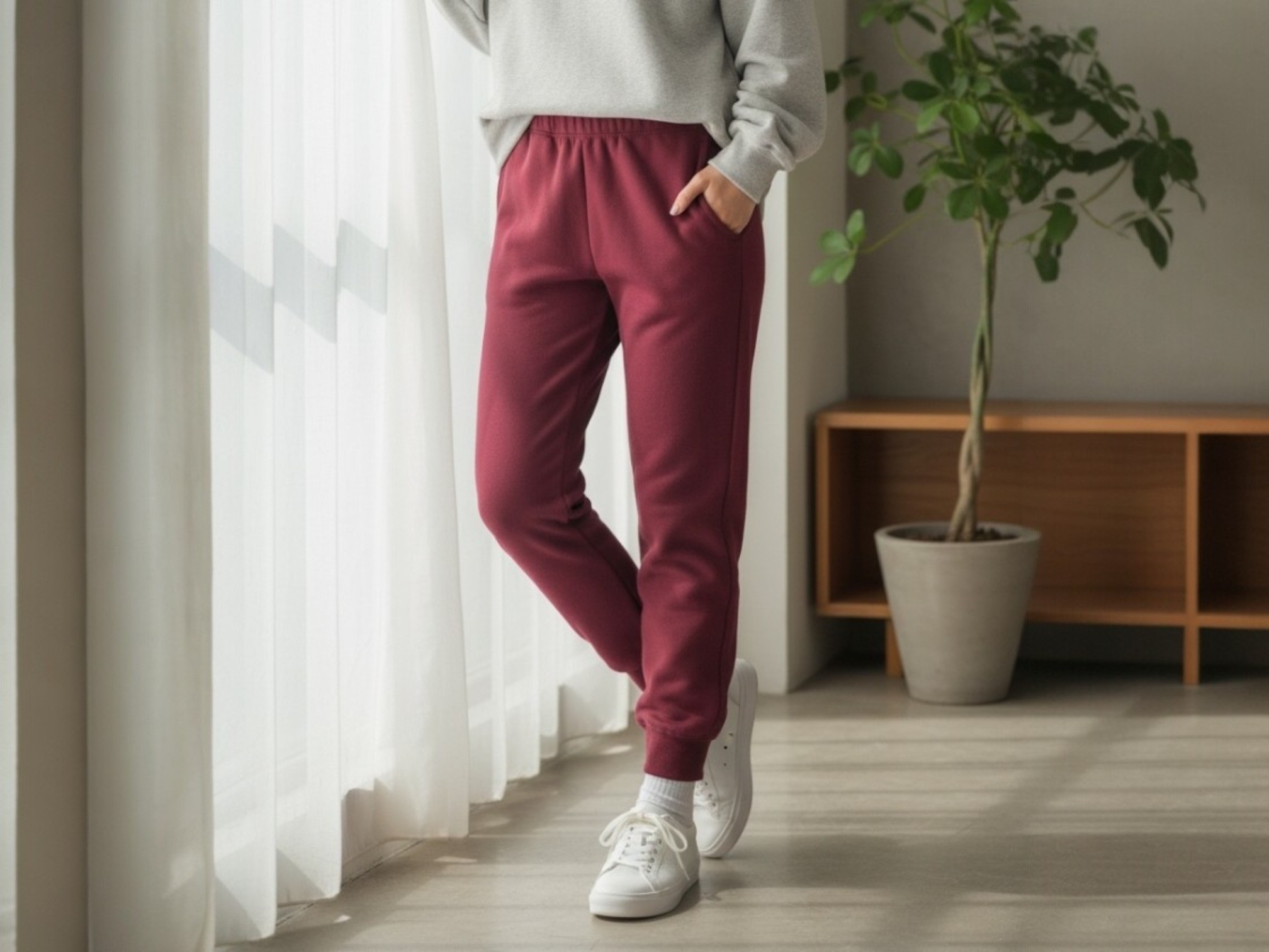 モデル着用 00349-AFP  10.0オンスドライ裏フリーススウェットパンツ