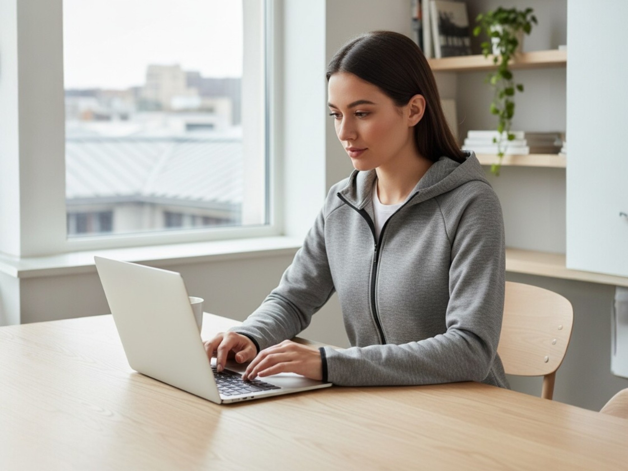 9.7オンススタンダードトレーナー（着用例）