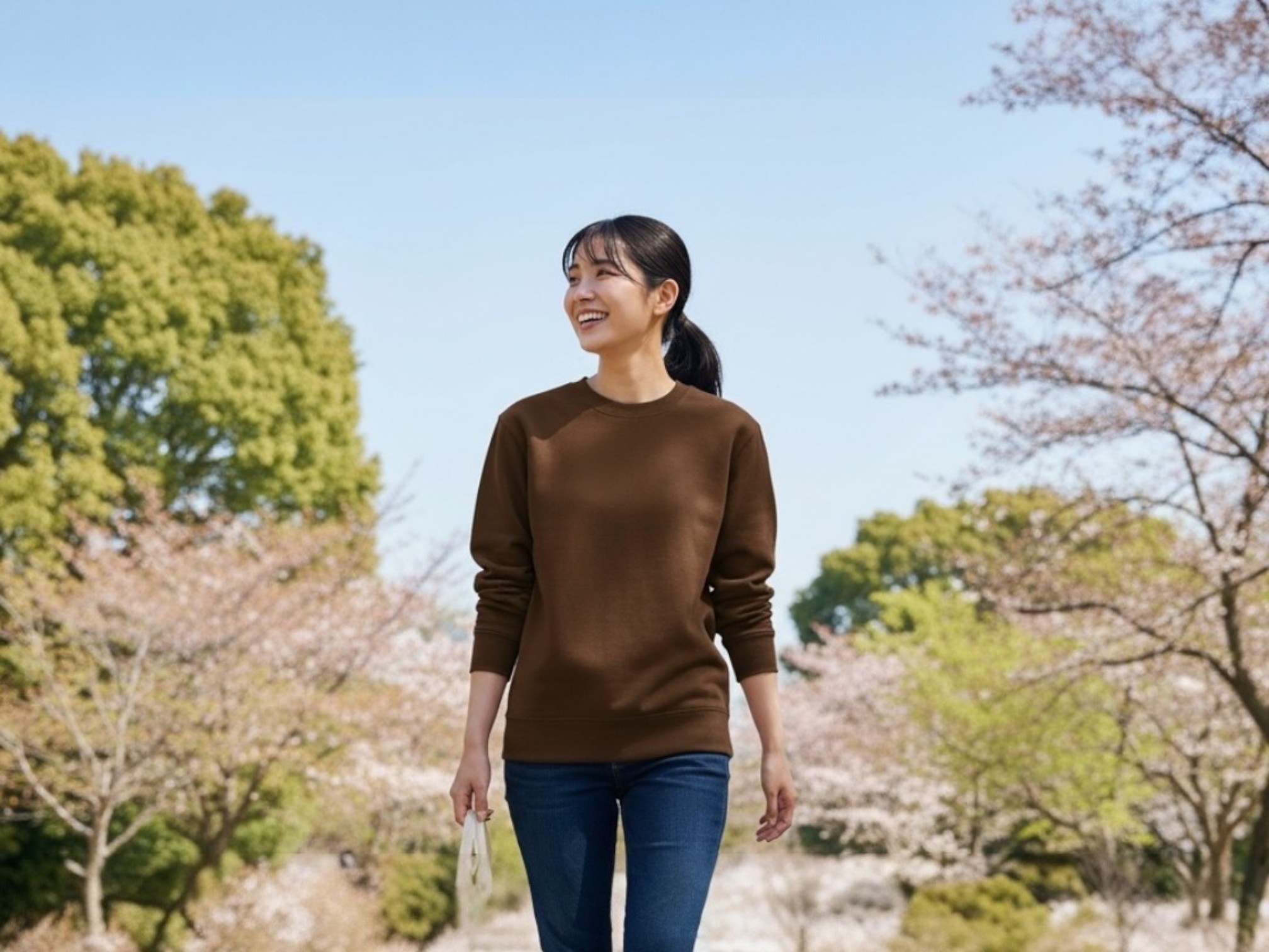 10.0オンスドライ裏フリーストレーナー（着用例）