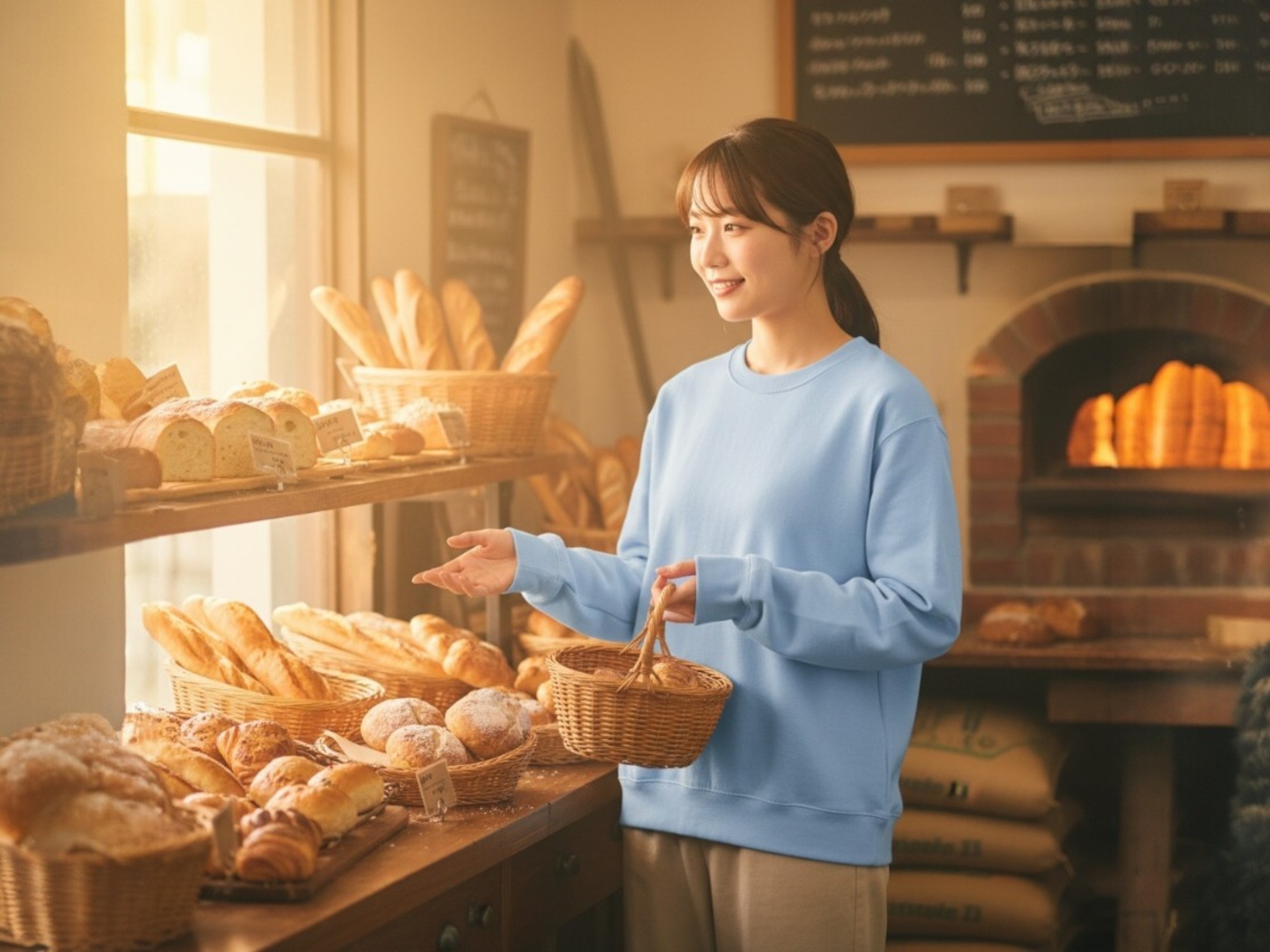 8.8オンス オーセンティック パイル クルーネック スウェット（裏パイル）（着用例）