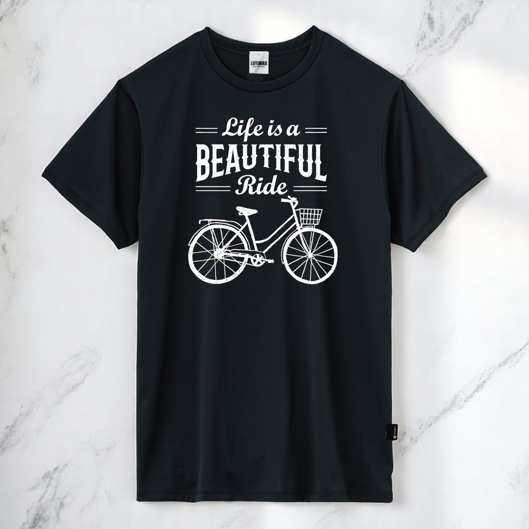 5.6オンスリサイクルポリエステルTシャツ（ポリジン加工）