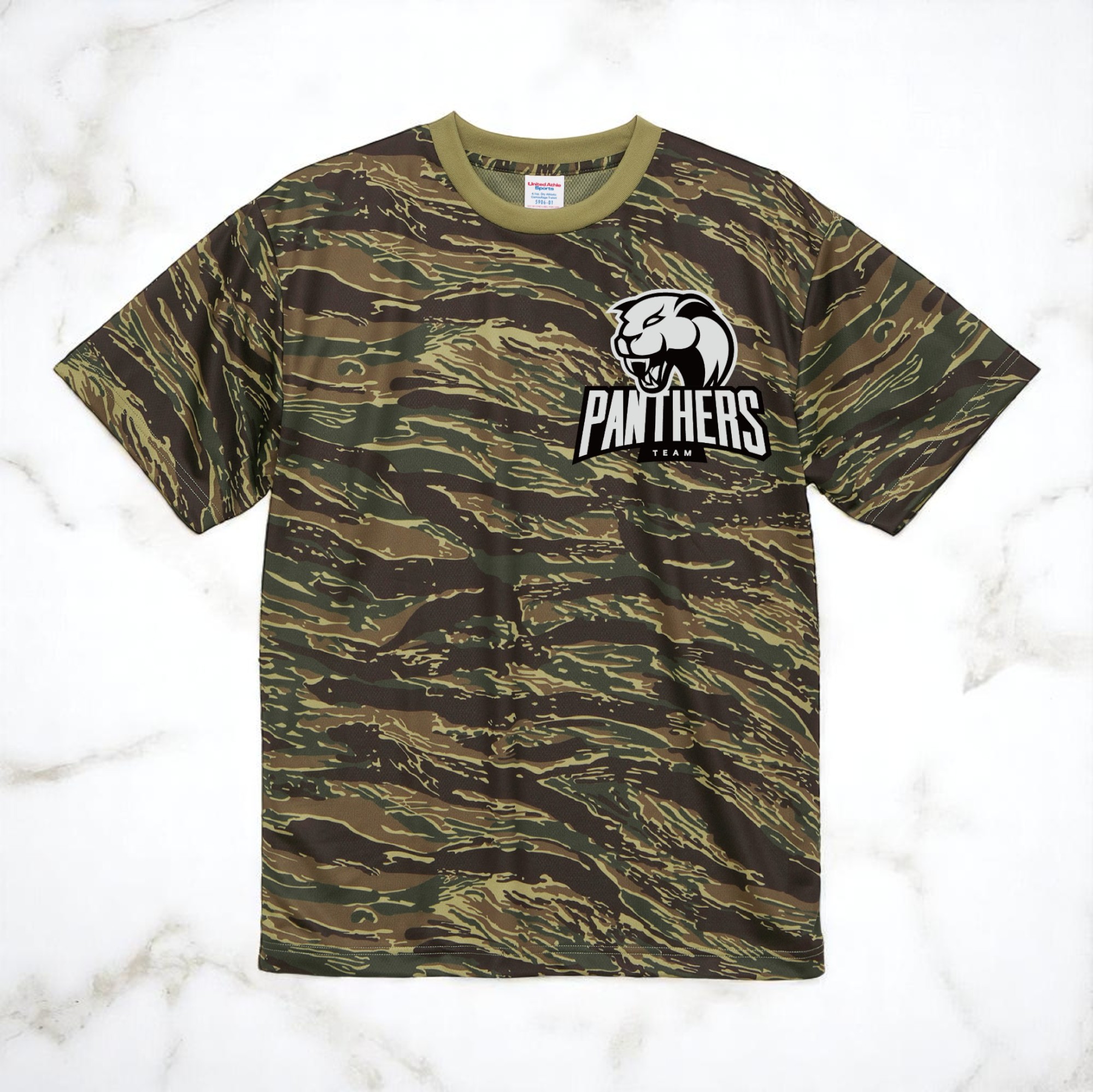 4.1オンスドライアスレチックカモフラージュTシャツ