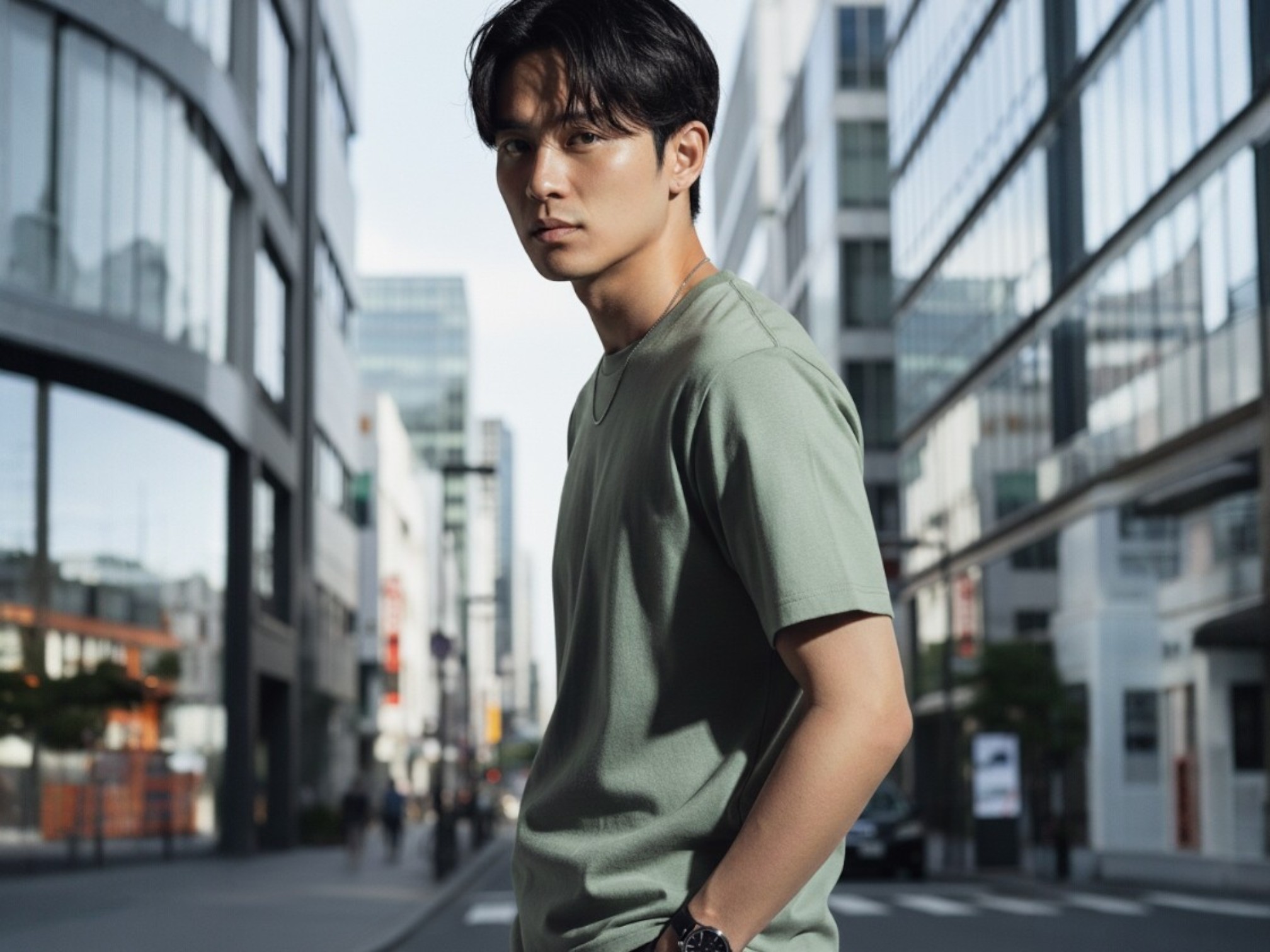 5.6オンスヘビーウェイトTシャツ（着用例）