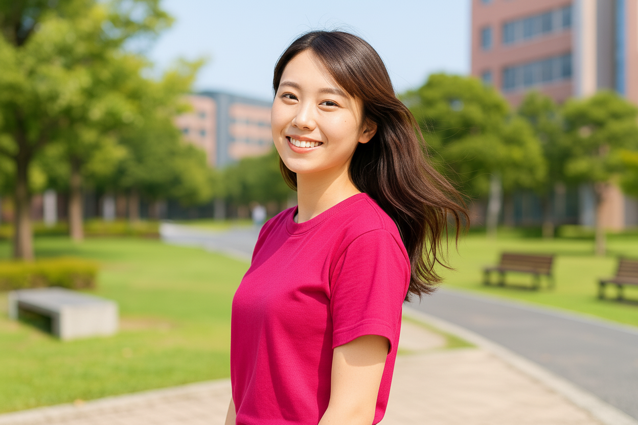 4.0オンスライトウェイトTシャツ（着用例）