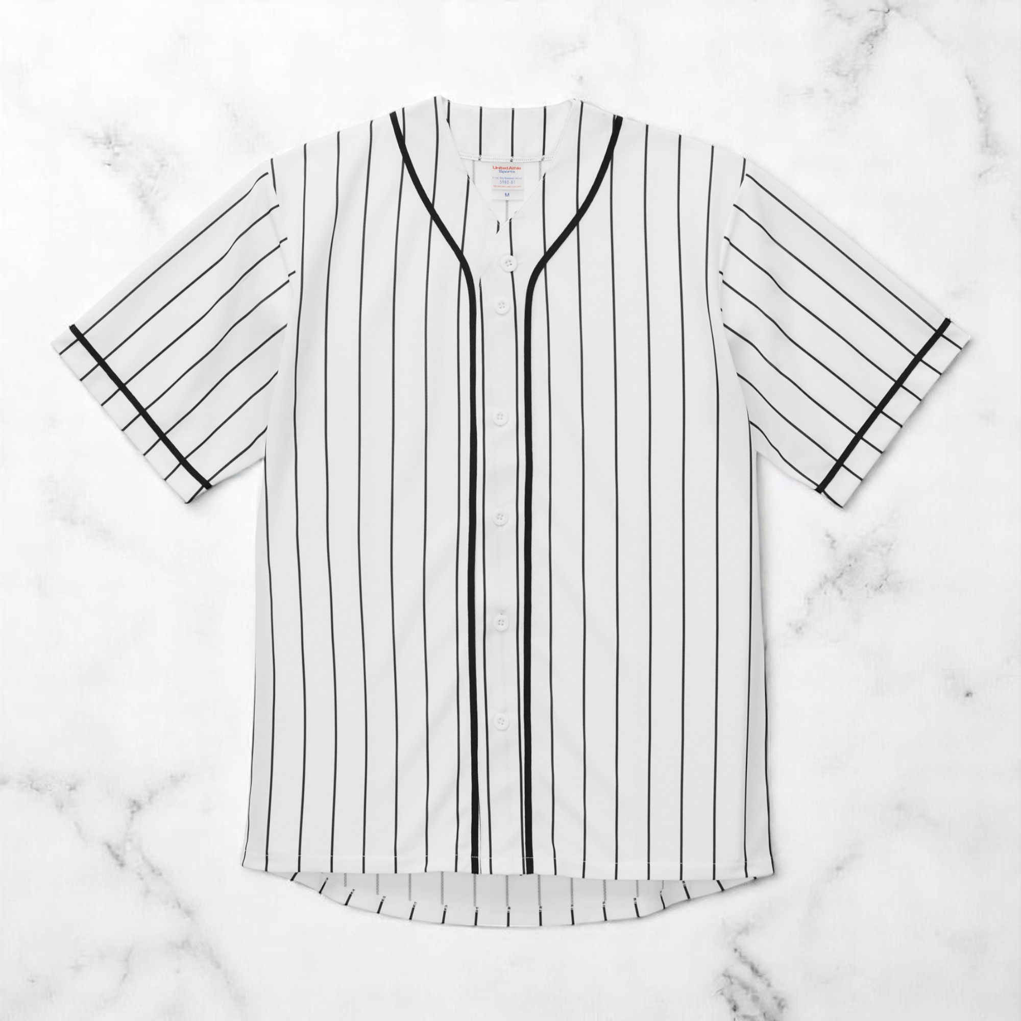 ホワイト/ブラックストライプ